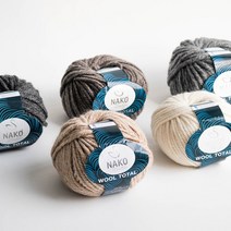 나코 울 토탈(nako wool total) 85g 울토탈실 뜨개실 털실 야나, 288 아이보리