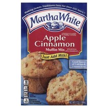 Martha White Apple Cinnamon Muffin Mix 마사 화이트 애플 시나몬 머핀 믹스 198g X 4개, single