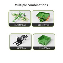 알씨카 RC 농장 트랙터 자동차 트레일러 2.4G 무선 제어 농업 시뮬레이터 트럭 미니어처 농부 동물 모델, 4PCS accessoris 3