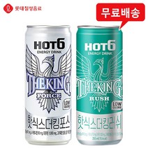 [롯데칠성 Hot6 더킹] 핫식스더킹 포스 12캔 + 러쉬 6캔/에너지드링크/무료배송, 355ml