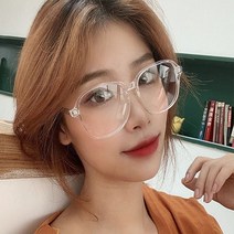 PM 빅사이즈 오버핏 투명화이트 뿔테 안경테