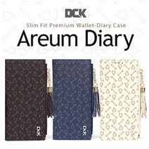 데일리어스 갤럭시 A90 5G (A908) 슬림 고급 패턴 가죽 원단 범퍼 카드 지폐 동전 지퍼 수납 심플 아름 다이어리 핸드폰 스마트폰 케이스 + 단선방지