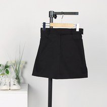 퍼니걸스 6065 뒷밴딩 무지 포켓 A라인 미니 스커트 여성의류