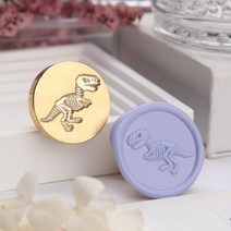 실링왁스 씰링 왁스 인감 스탬프 화재 페인트 구리 머리 백악기 화석 시리즈 쥬라기 공룡 도구 스크랩북 새로운 장식 선물, Tyrannosaurus rex