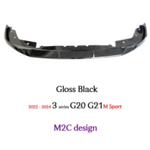 G20 프론트 범퍼 립 페이스리프트 3시리즈, M2C Gloss 블랙
