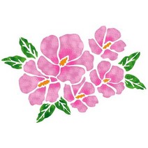대문닷컴 [대문닷컴]스텐실 도안(ST-3068)무궁화, 상세 설명 참조
