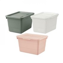 이케아 SOCKERBIT 소케르비트 수납상자+뚜껑/수납함/장난감정리함/바구니, 그레이그린_805.140.67