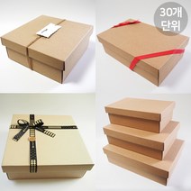 큰 선물박스 주문제작 큰상자 크라프트상자 패키징 패키지 싸바리 답례품 포장케이스, 30개, A01-정1호 192X192X86(30장)