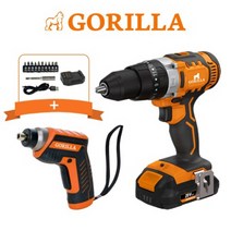 고릴라 20V 충전 해머드릴 GH20 + 3.6V 충전 스크류 드라이버 GO36SD
