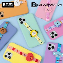 BT21 베이비 피규어 스트랩 핸드폰 줄 핑거 그립 치미 쿠키 코야 망 알제이 슈키 타타 방탄굿즈