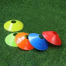 컬러 축구 드리블 체육 훈련 마커 접시콘 5P DD-11593, 단품