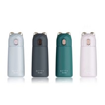베티 키즈 보온병 270ml 원터치 캐릭터 보온 보냉병, 블랙