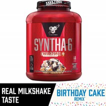 BSN 신타 6 웨이 버스데이 케이크 리믹스 2.07kg SYNTHA-6 Whey 4.56lbs, 1개