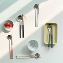 골든벨 모네 수저세트 숟가락 젓가락 백화점 커트러리, 04.피치핑크