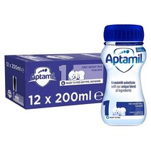Aptamil 압타밀 1단계 신생아 액상 분유 200ml 12팩, 12개