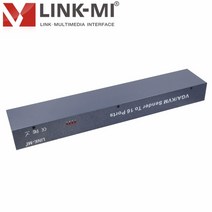 스플리터 LINK-MI 16 채널 활성 VGA 비디오 송신기 100m 200m 300m 1/16 익스텐더 분배기 UTP 케이블, [01] 100M, [01] US Power Plug