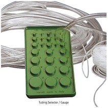 러버 튜빙 ABS 튜빙 게이지 90x165mm Tubing selector abs