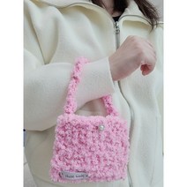 [단아한뜨개] 폼폼이 수면사 수제 카드지갑 명함지갑 핸드메이드