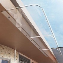 창문빗물방지 비가림막 빗물방지 물받이 비막이 차양, 500x800 투명(하단을 따라 설치)