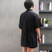 애견 미용 앞치마 애완 동물 작업복 정전기 방지 쉬운 청소 승무원 목 미용사, XXL