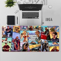 지패드5GTA 5용 마우스 패드 대형 PC 게이머 컴퓨터 매트 큰 키보드 데스크 XXL 카펫 노트북, 12 LockEdge900x400x4mm, 02 A2