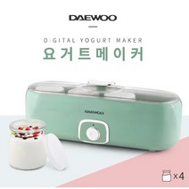 디오101요거트 메이커 푸드메이커 그릴요거트 플레인/홈메이드/수제요거트/다이어트쿡/대우 요거트메이커(4병/7병), 대우 요거트메이커 4구