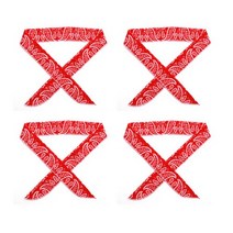 얼음 스카프 4개 아이스 목도리, 레드