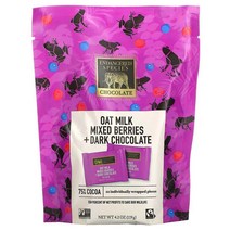 인덴져드 스피시스 오트 밀크 믹스 베리 다크 초콜릿 75퍼센트 코코아 12 피스 Endangered Species Oat Milk Mixed Berries Dark Chocolat