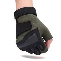 등산 장갑 남자 야외 헬스 장갑 운동 장갑 얇은 통기 미끄럼 방지 장갑 여자 등산 암벽 등반 기행 이슬 장갑, 채색 독수리 반지 (녹색)