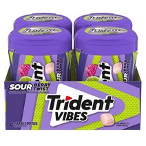 Trident 트라이던트 무설탕 베리트위스트 40개입 4팩