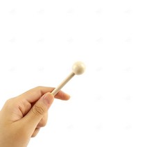 다용도 소형 작은 둥근 머리 동그란 나무 목각 원목 망치 해머 소품 악기 제작 DIY 만들기 타악기 채 북채
