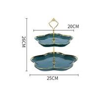KEYXGSUL 북유럽 케익 트레이 3단 디저트 과일 접시 홈파티 거실 까페 케익접시, #10