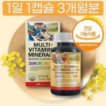 미국 직수입 멀티 복합 비타민 미네랄 함유 3개월분 연질캡슐 권장량 성인 실버 노인, 상세페이지 참조, 상세페이지 참조