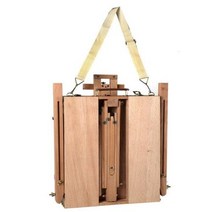 휴대용이젤 미니이젤 접이식 거치대 나무 이젤 휴대용 테이블 스탠드 유화 스케치 상자 삼각대 페인팅 트레이가 있는 아티스트 아트 용품, 1.Burlywood