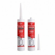오공 내열용 방수 실리콘 실란트 접착제 300ML 적색, 단품