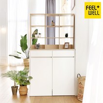 ST9814 무노 파티션 신발장 겸 수납장세트 (서랍형) DVX, 메이플