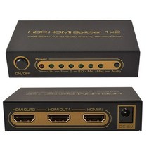 2 포트 HDMI 분배기 4K 1 In Out 풀 HD 1080P 호환 TV BOX PS3/4/5 X-BOX 모니터 용 듀얼 비디오, 02 4K 60Hz_01 Power by USB