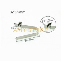 평판트레일러 미니 캠핑 카고트레일러 스틸 튜브 파이프 카약 패들 싱글 푸시 버튼 스프링 스냅 클립 야외, 03 B2