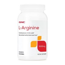GNC 지엔씨 L-아르기닌 L-아르지닌 L-Arginine 1000mg 90캐플릿 스테아르산마그네슘 Magnesium Stearate 트리아세틴 Triacetin