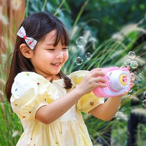 해피플레이 곰돌이 자동 비눗방울 카메라 버블건 놀이 장난감, 곰돌이 자동 비눗방울 카메라 민트