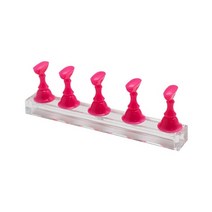 탭핑기 탁상 드릴 밀링 머신 5pcs 마그네틱 네일 홀더 연습 디스플레이 스탠드 아크릴, 빨간색