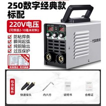 논가스 용접기 초소형 알곤 겸용 고성능 초보용 용접 미니 아크 소형 휴대용 가정용, 250/220V