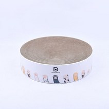 고양이 스크래쳐 보드 고양이둥지 라운드골판지 장난감, L, 풋 프린트 41-41-10