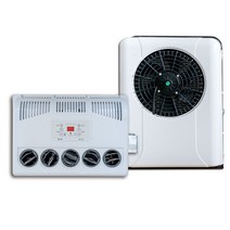 화물차 트럭 무시동 에어컨 12v 24v DC 인버터 캠핑카, 차가운석탄이있는24V빨간색사각형쉘
