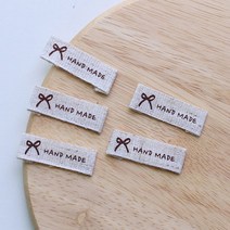 굿팡패브릭 10개] 린넨라벨 리본 Z0135 (8219133)