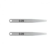 갭자 정밀 게이지 밸브 측정 눈금자 두께 틈새 2 개대 미터법 두께 필러 게이지 갭 갭, 0.09mm