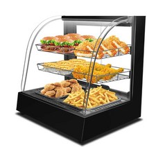편의점 온장고 치킨 핫바 꼬치 마트 반찬 호빵 디피, 검은색 아크 작은 3개 층