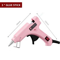 미니 무선 글루건 실리콘 핫 아교 총 30w 고온 아교 총 diy 공예 프로젝트 빠른 집 수리 창조적 인 예술 6pcs 접착제 스틱 포함, 분홍색, 나