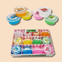 촉감놀이 액체괴물 스퀴시 참조은 국민 슬라임 어린이 놀이 완구 선물 답례품 체육관 판촉 사은품, 혼합색상 x (12개)1세트