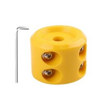 윈치 합성 로프 리프트 차량용 케이블 트레일러 후크 스토퍼 고무 와이어 액세서리, Yellow